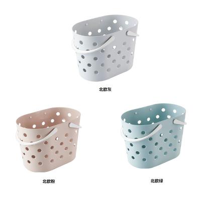 China Modern Hot Seller Waterproof Clothes Hamper Portable Laundry Storage Bin Wash Container Basket Plastic for sale