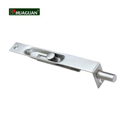 China Contemporary Different Color Stainless Steel Latch Lock Brass Flush Door Bolt for sale