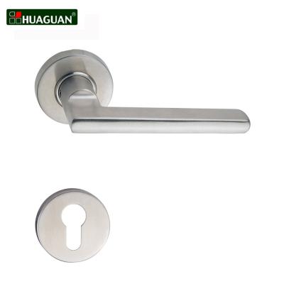 China Contemporary Wholesale Living Room Stainless Steel Tube Lock Door Handle for sale