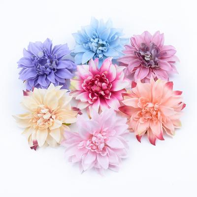 China Europe 1Pcs/Lot Artificial Flowers Wedding Home Gift Box Christmas Decorative Silk Flower Decoration DIY Accessories Scrapbooking for sale