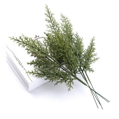 China 1Pcs/1Lot Europe Pine Plastic Needles Decoration Accessories Garland Material Scrapbooking Wedding Artificial Christmas Home Plants for sale