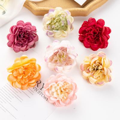 China Minimalist 1pcs Hydrangea Artificial Flowers Peony Ball Diy Handmade Wedding Table Decoration Flower Home Box Silk Material for sale