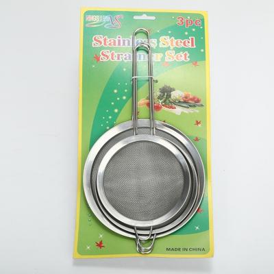 China Viable Hot Selling High Quality Wholesale Kitchenware Factory Fried Fine Stainless Steel Mesh For Strainer for sale