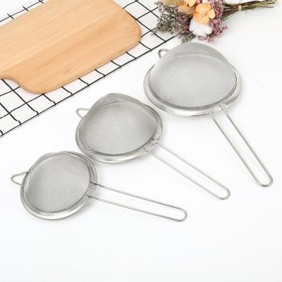 China Durable Cone Kitchen Wire Strainer Durable Fine Mesh With Non-slip Handles for sale