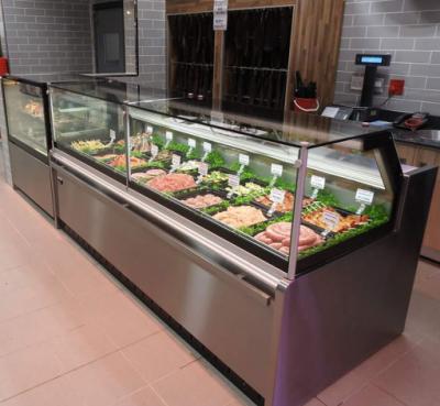 China Single-Temperature OEM Front Open Door Display Refrigerator Used Deli Cases For Sale for sale