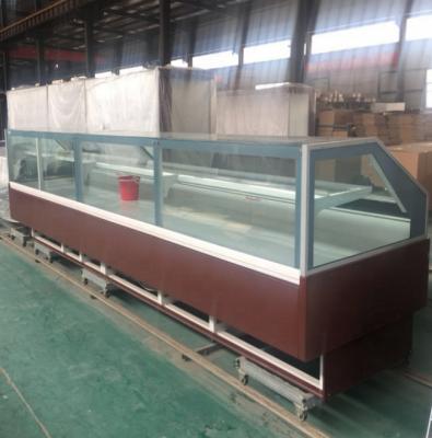 China Single-temperature sale supermarket meat display cabinet cold fish/whole meat/refrigerator cold display for sale