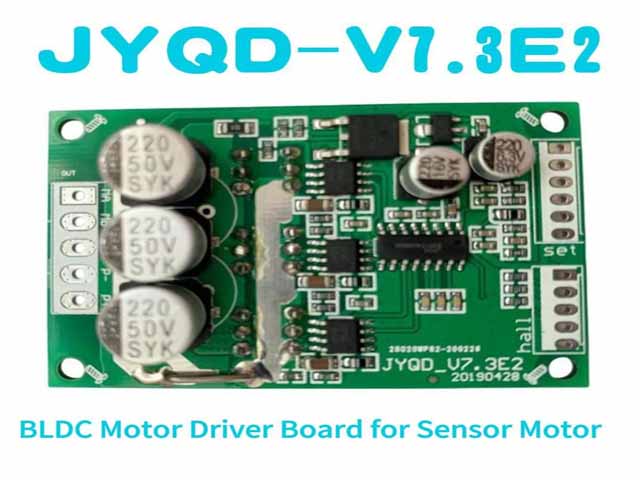 JUYI JYQD-V7.3E2 Arduino BLDC Motor Driver Max Power 500W Hall Effect With Hall At 120°