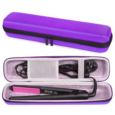 China Black Case Dustproof Shockproof Waterproof EVA Protective Hair Straightener Bag Travel Hair Straightener Case Curling Iron For Woman for sale