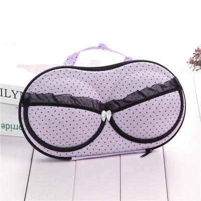 China Wholesale Women's Hard Shell Bra Bag Travel Case EVA Zipper Underwear Bag For Wholesale Cheap Dustproof Waterproof Durable for sale