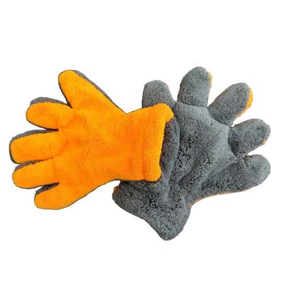 China Best Scratch Free Insulated Car Wash Gloves Foldable/Car Washing MIT Amazon/British Car Detailing Mitts for sale