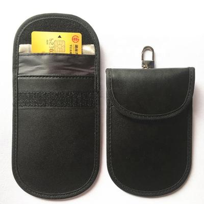 China Faraday Pocket Booster Shield Protector Key FOB Cases/NATIONAL Rfid Key FOB Entry/Keyless Car Key Signal Block Bag Cage for sale