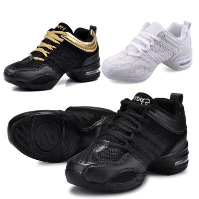 China Fashion\Comfortable Soft Bottom Breathable Women\Durable Spring Increase Dance Shoes Women Modern Dance Air Cushion Mesh Sneakers for sale