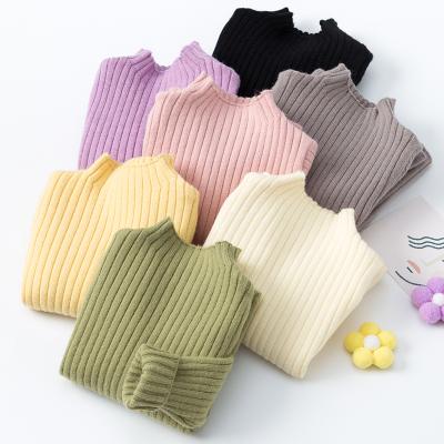 China Hot Sale Anti-Shrink Baby Soft Sweater For Kids Boys Girls Long Sleeve Turtle Neck Sweater Cotton Knit Pullover For 2-7 Years Baby Clothes for sale