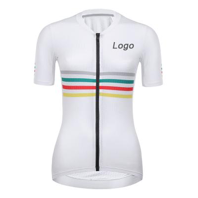 China Breathable Wholesale Cycling Jersey Road Bike Shirts Cycling Clothes Bike Wears Cycling Uniform For Women for sale