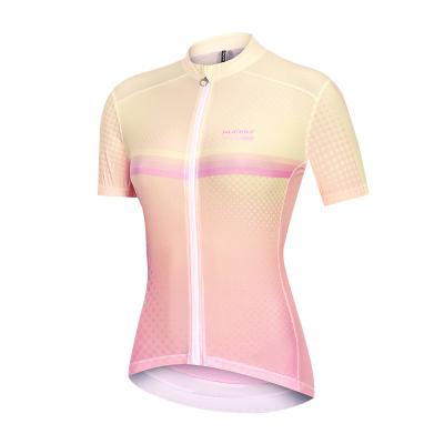 China Breathable Women's Short Sleeves Bike Shirts Cycling Jersey Cycling Wears Team Cycling Shirt For Lady for sale