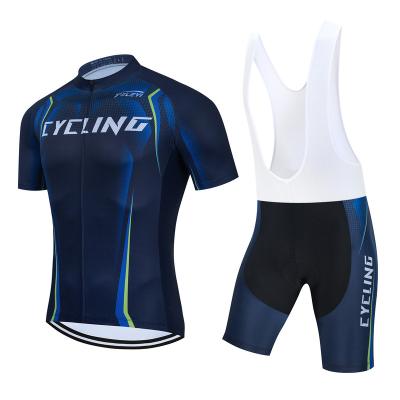 China Low Price Breathable Pro Summer Sports Skinsuits Clothing Mtb Jersey Bib Cycling Shorts Set for sale