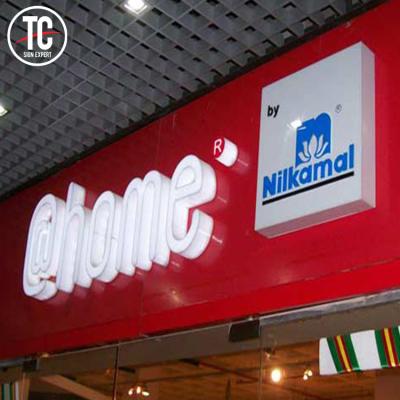 China Buildings Shenzhen Factory Led Acrylic Signs Customized Outdoor Shop Acrylic Letters 3D Signs for sale