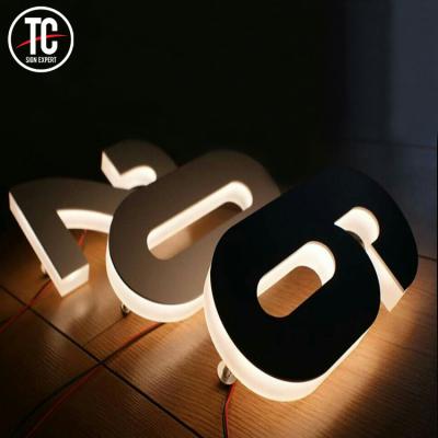 China Exterior Buildings / Interior Custom Side Lit Led Channel Letters Signing Arabic Letters For Bold Typefaces To Sign for sale