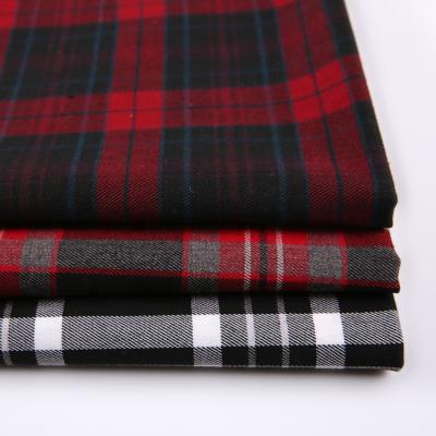 China Hot Chunky Plaid Fabrica Plaid Shirt Yarn Dyed Checked Rayon Stretch Check Fabric for sale