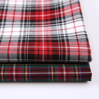 China Anti-Static Canvas Plaid Fabrics for Shaoxing Fabric Rayon Free Sample Clothing Check Fabric Shirts for sale