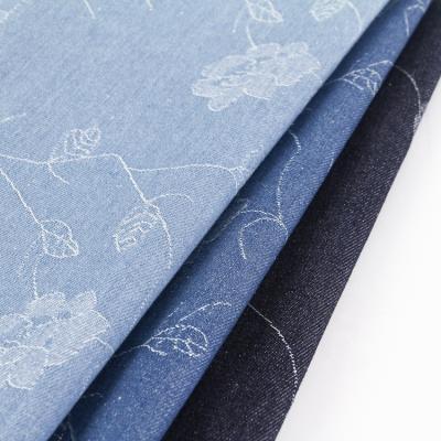 China China Anti-Static Textiles Printed Flower Denim Fabric Jeans Fabric Roll In Turkey for sale