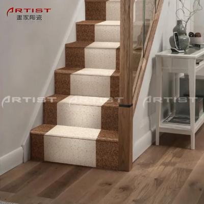 China CLASSIC ceramic stair floor tiles, porcelain tile stair nosing, porcelain tile for stairs for sale