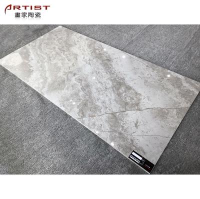 China Glazed Metallic Tiles 800x800 White Glazed Tile Porcelain Glaze Pin Hole Ceramic Tiles Gray Color Polished Stone Effect for sale