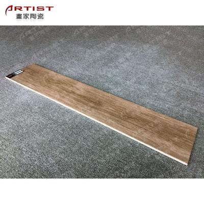 China Rustic Wooden Tiles 200x1000 Porcelain Tile Wood Like Flooring Ceramic Tiles For Bedroom Flooring for sale