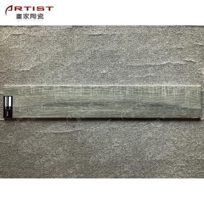 China Rustic Tile Floor Tiles Wood Look Ceramic Tile Wood Grain Tile Design For Bedroom Flooring for sale