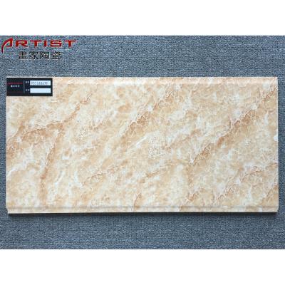 China Backsplash Metallic Beige Color Subway Glazed Ceramic Wall Tiles Marble Glazed Tiles for sale