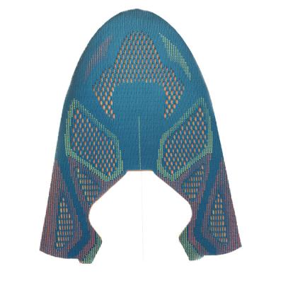 China Low Price China Shoe Parts Blue Jacquard Woven Shoe Upper Wholesale for sale