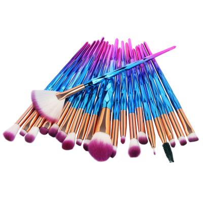 China Free Sample 20pcs Comfortable Eyeshadow Makeup Eye Makeup Brush Comfortable Professional Beginner Eyeshadow Beauty Favorite Brush for sale