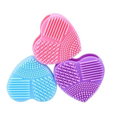 China Eco-friendly Egg Heart Shape Fashion Silicone Cleansing Brush Makeup Wash Brush Facial Cleansing Brush for sale