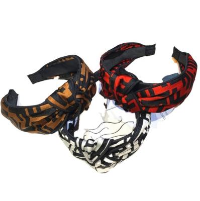 China Environmental Friendly Simple Wide Edge Hairband Hair Accessories Colorful Stripe Hemming Hairband for sale