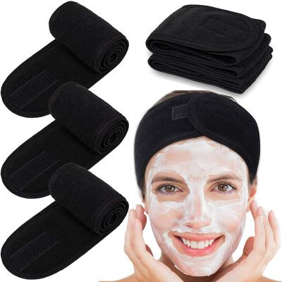 China Fashional Lady Fashion Beauty Cosmetic Microfiber Pretty Washable Salon Spa Headband for sale