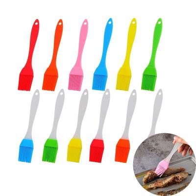 China Easily Cleaned Cook BBQ Silicone Oil Brush Grill Tool Pastry Cookie Cooking Brush with Handle BBQ Cooking Tools for BBQ Kitchen Accessories for sale