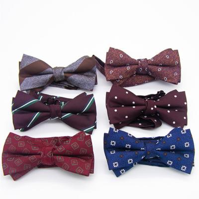 China Wholesale custom made small quantity classic men's jacquard brand silk bow tie bow tie for boy for sale