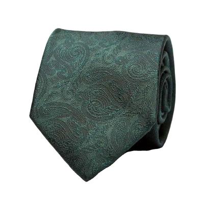 China Fashion Designer Custom Made Jacquard Woven Paisley Pattern Fresh Silk Pure Silk Formal Casual Bandana Ties Ties 100% China Fashion Necktie for sale