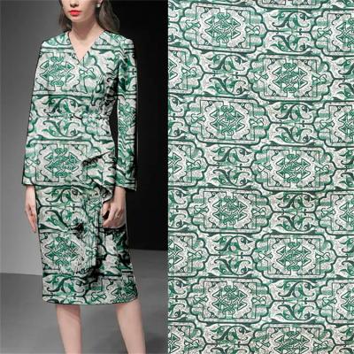 China China factory direct good quality jacquard fabric brocade dress Shrink-resistant with fashion design for sale