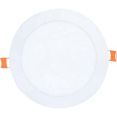 China Modern Round Recessed Orange Edge Led Modern Ultra Thin 18w Panel Light for sale