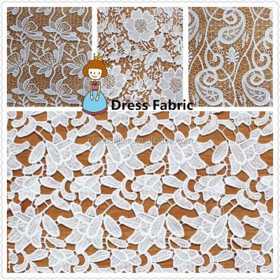 China Decoration. Popular Floral Design Embroidery Dress Chemical Fabric for sale