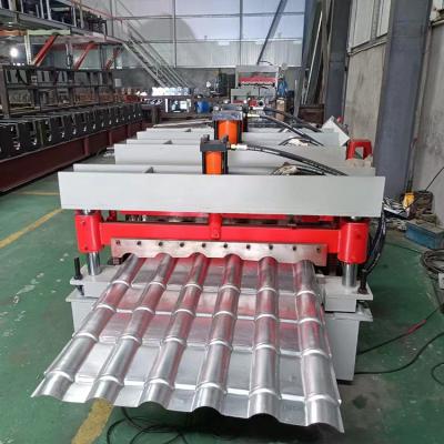 China Building Construction Factory Direct Sell Roof Metal Roll Forming Metal Roof Tile Glazing Production Machine for sale