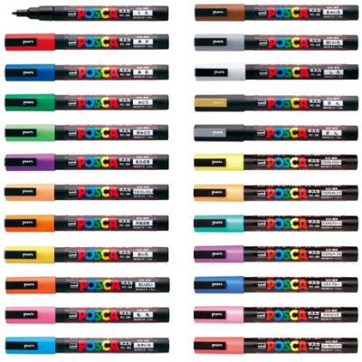 China Water Based White Marker Pen Stock Amazon Colored Permanent Art Poscas Paint United Marker for sale