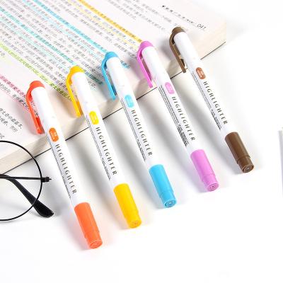 China Marker Pen Set Pen | ZEBRA/Pale Color Friendly/Sunny Color 25 Color Office & School Markers Highlighter Bar WKT7 Around Toe Slant 24colors for sale