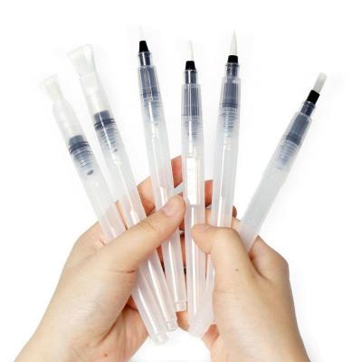 China Waterproof Marker Paint Empty Water Brush Ink Pen Water Color Calligraphy Drawing Marker Pen for sale