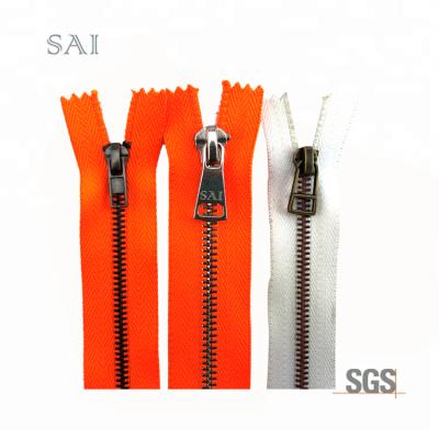 China 3# viable custom open end rpet metal zipper for sale