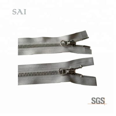 China 12# Hot Selling Colors Metal Viable High Quality Double Sided Serious Open End Zipper for sale