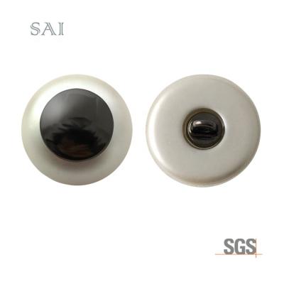 China High Quality Viable Hot Selling Multiple Sizes And Colors Diffuse Shaped Plastic Pearl Button Button for sale