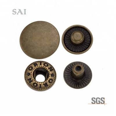 China Hot Selling 484# Dry Cleaning Brass / Metal Four Part Spring Loaded Fashion Snap Button for sale