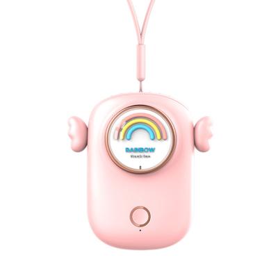 China Outdoor New Style USB Neck Lazy Fan Charging Mini Desktop Small Fan Large Wind Neck Fan for sale